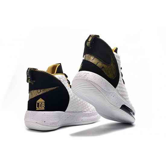 Nike Alpha Dunk 2019 FIBA Men Shoes White Black Gold-2